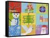 Nine Christmas Squares-Nathaniel Mather-Framed Stretched Canvas