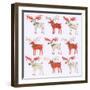 Nine Document Reindeer-Sarah Battle-Framed Giclee Print