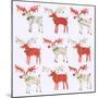 Nine Document Reindeer-Sarah Battle-Mounted Giclee Print