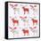 Nine Document Reindeer-Sarah Battle-Framed Stretched Canvas