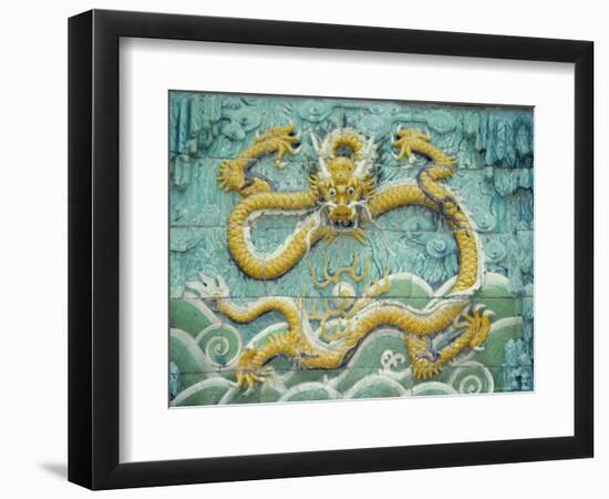 Nine Dragon Wall, Forbidden City, Beijing, China, Asia-Gina Corrigan-Framed Photographic Print