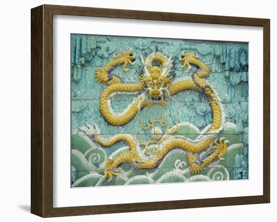 Nine Dragon Wall, Forbidden City, Beijing, China, Asia-Gina Corrigan-Framed Photographic Print