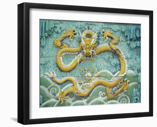 Nine Dragon Wall, Forbidden City, Beijing, China, Asia-Gina Corrigan-Framed Photographic Print