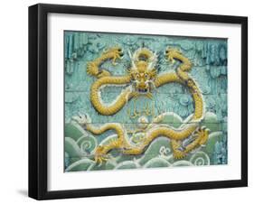 Nine Dragon Wall, Forbidden City, Beijing, China, Asia-Gina Corrigan-Framed Photographic Print