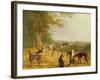 Nine Greyhounds in a Landscape-Jacques-Laurent Agasse-Framed Giclee Print