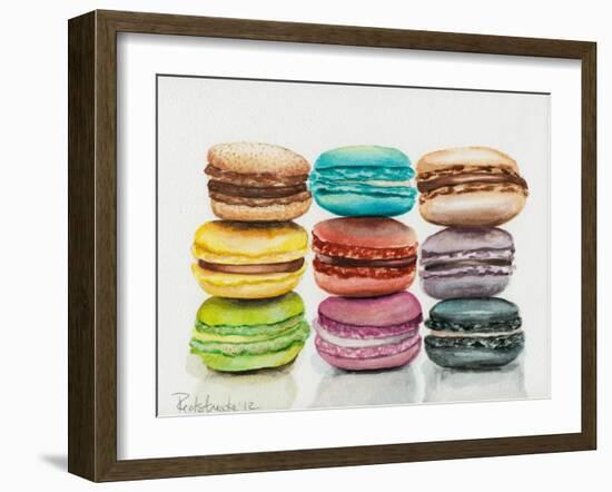 Nine Macaroons-Jennifer Redstreake Geary-Framed Art Print