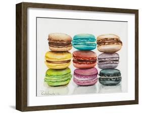 Nine Macaroons-Jennifer Redstreake Geary-Framed Art Print