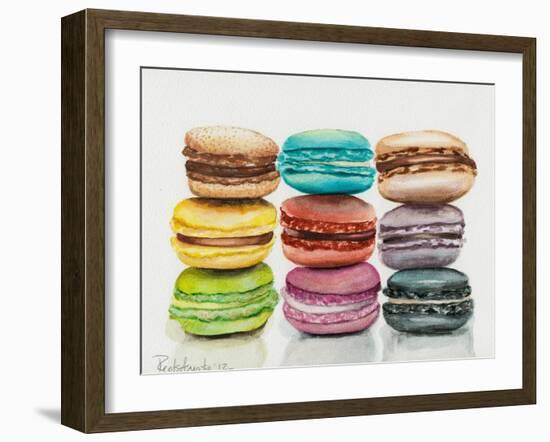 Nine Macaroons-Jennifer Redstreake Geary-Framed Art Print