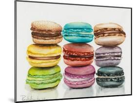 Nine Macaroons-Jennifer Redstreake Geary-Mounted Art Print