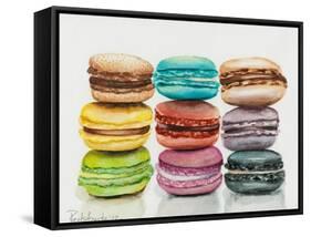 Nine Macaroons-Jennifer Redstreake Geary-Framed Stretched Canvas