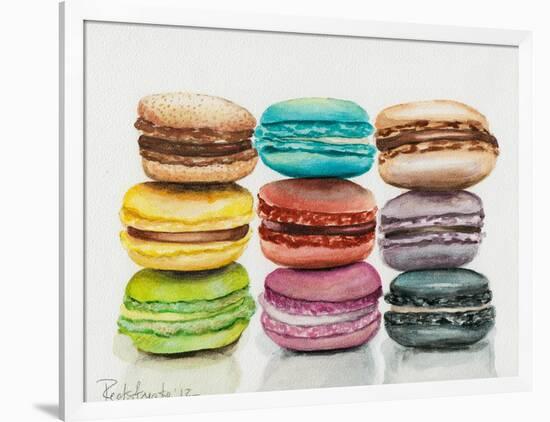 Nine Macaroons-Jennifer Redstreake Geary-Framed Art Print