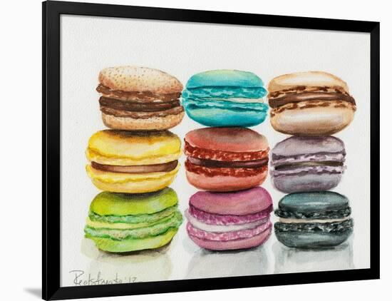 Nine Macaroons-Jennifer Redstreake Geary-Framed Art Print