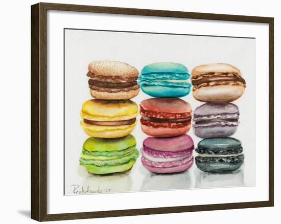 Nine Macaroons-Jennifer Redstreake Geary-Framed Art Print