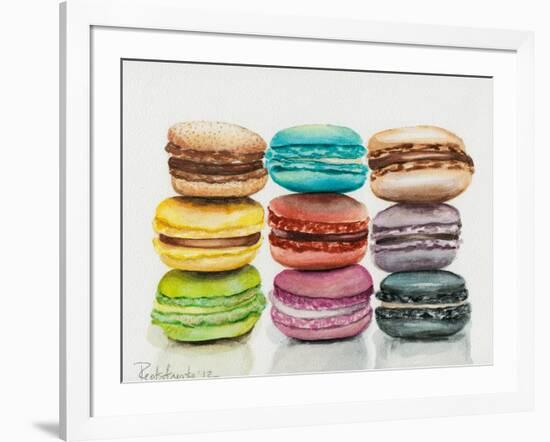 Nine Macaroons-Jennifer Redstreake Geary-Framed Art Print