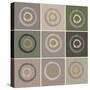 Nine Patch Circles In Circles-Ricki Mountain-Stretched Canvas