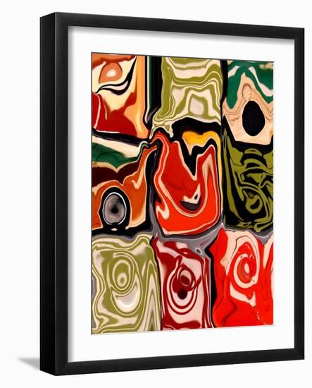 Nine Patch I-Ricki Mountain-Framed Art Print