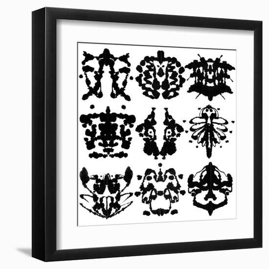 Nine Rorschach Test-akova-Framed Art Print