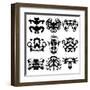 Nine Rorschach Test-akova-Framed Art Print