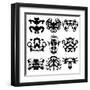 Nine Rorschach Test-akova-Framed Art Print