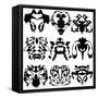 Nine Rorschach Test-akova-Framed Stretched Canvas