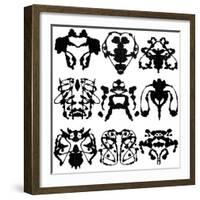 Nine Rorschach Test-akova-Framed Premium Giclee Print