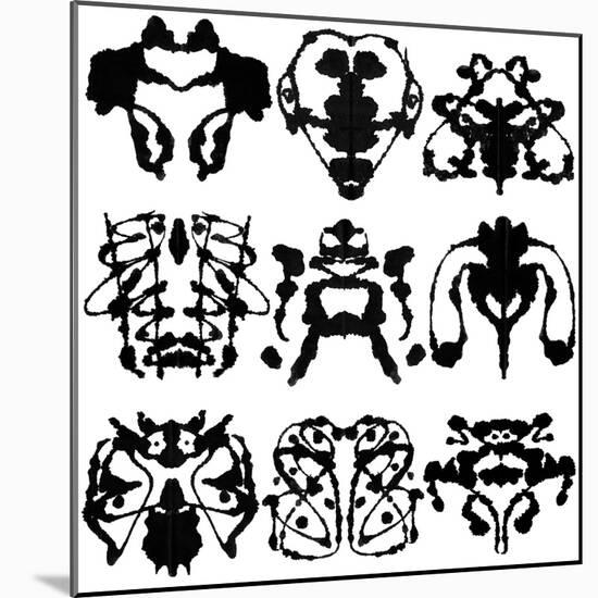 Nine Rorschach Test-akova-Mounted Premium Giclee Print