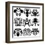 Nine Rorschach Test-akova-Framed Art Print