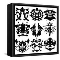 Nine Rorschach Test-akova-Framed Stretched Canvas