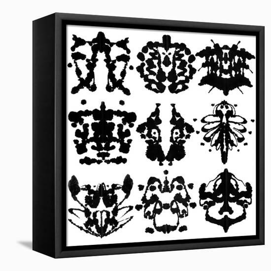 Nine Rorschach Test-akova-Framed Stretched Canvas