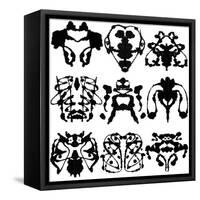 Nine Rorschach Test-akova-Framed Stretched Canvas