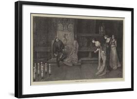 Ninepins, Three to One-null-Framed Giclee Print