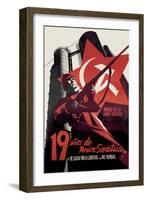 Nineteen Years of the Soviet Union and the Fight for Freedom and World Peace-Josep Renau Montoro-Framed Art Print