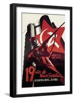 Nineteen Years of the Soviet Union and the Fight for Freedom and World Peace-Josep Renau Montoro-Framed Art Print