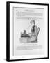 Nineteenth Century Book Illustration of a Woman at a Typewriter-null-Framed Giclee Print