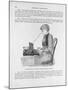 Nineteenth Century Book Illustration of a Woman at a Typewriter-null-Mounted Giclee Print