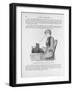 Nineteenth Century Book Illustration of a Woman at a Typewriter-null-Framed Giclee Print