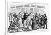 Nineteenth Century Lithograph of "Cheap Groceries"-null-Framed Giclee Print