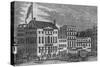 Nineteenth-Century Print of Tammany Hall-null-Stretched Canvas