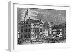 Nineteenth-Century Print of Tammany Hall-null-Framed Giclee Print