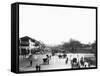 Nineteenth Century Street Scene in Singapore-null-Framed Stretched Canvas