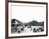 Nineteenth Century Street Scene in Singapore-null-Framed Photographic Print