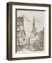 Nineteenth Century View of Old Houses in Strasbourg, France-null-Framed Giclee Print