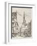 Nineteenth Century View of Old Houses in Strasbourg, France-null-Framed Giclee Print