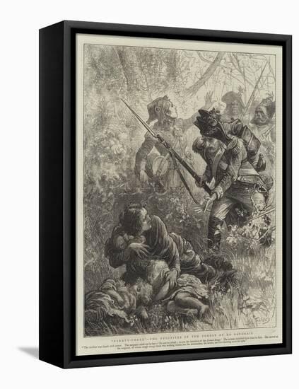 Ninety-Three, the Fugitives in the Forest of La Saudraie-Sir Samuel Luke Fildes-Framed Stretched Canvas