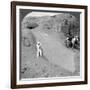 Ninety-Two Foot Obelisk Still Lying in the Quarry of Assuan (Aswa), Egypt, 1905-Underwood & Underwood-Framed Photographic Print