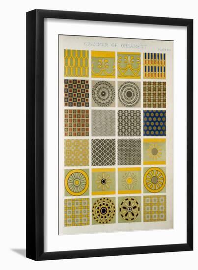 Ninevah and Persia No 2, from The Grammar of Ornament by Owen Jones-Owen Jones-Framed Giclee Print