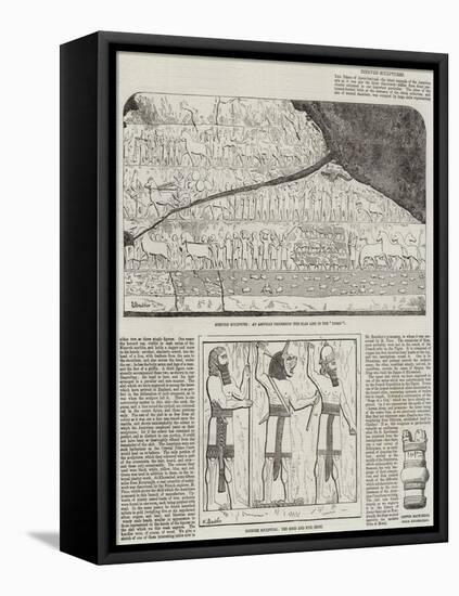 Nineveh Sculptures-null-Framed Stretched Canvas