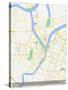 Ningbo, China Map-null-Stretched Canvas