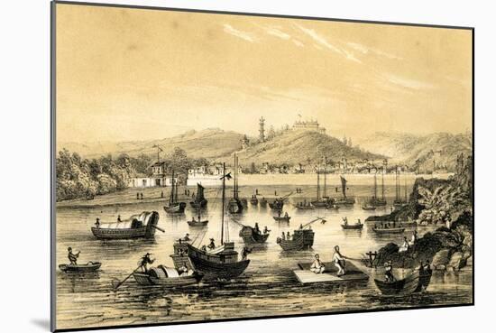 Ningbo, One of the Five Ports Opened by the Late Treaty to British Commerce, China, 1847-JW Giles-Mounted Giclee Print
