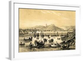 Ningbo, One of the Five Ports Opened by the Late Treaty to British Commerce, China, 1847-JW Giles-Framed Giclee Print